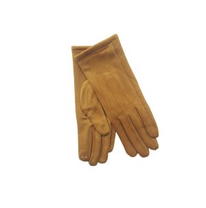 Γάντια μονόχρωμα souet μουσταρδί 06.00081