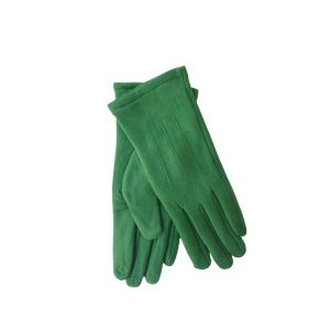 Γάντια μονόχρωμα souet πράσινα 06.00081