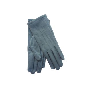 Γάντια μονόχρωμα souet μπλε 06.00081