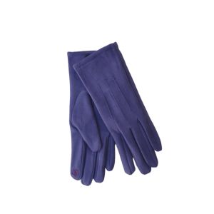 Γάντια μονόχρωμα souet μωβ - λιλά 06.00081