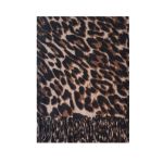 Πασμίνα animal print καφέ σκούρο 20.00067