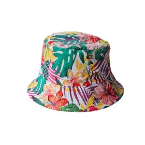 Καπέλο bucket floral διπλής όψης βαμβακερό one size multi μαύρο 22.00062