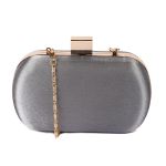 Βραδινό τσαντάκι clutch ασημί 02.02352