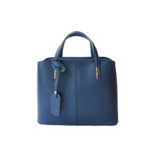 Τσάντα δερμάτινη με κομψό design μπλε 02.02683
