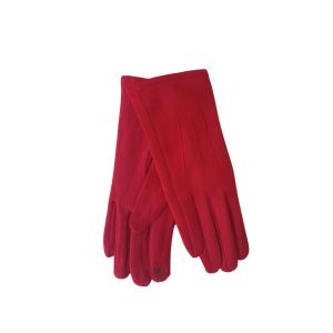 Γάντια μονόχρωμα souet κόκκινο 06.00081